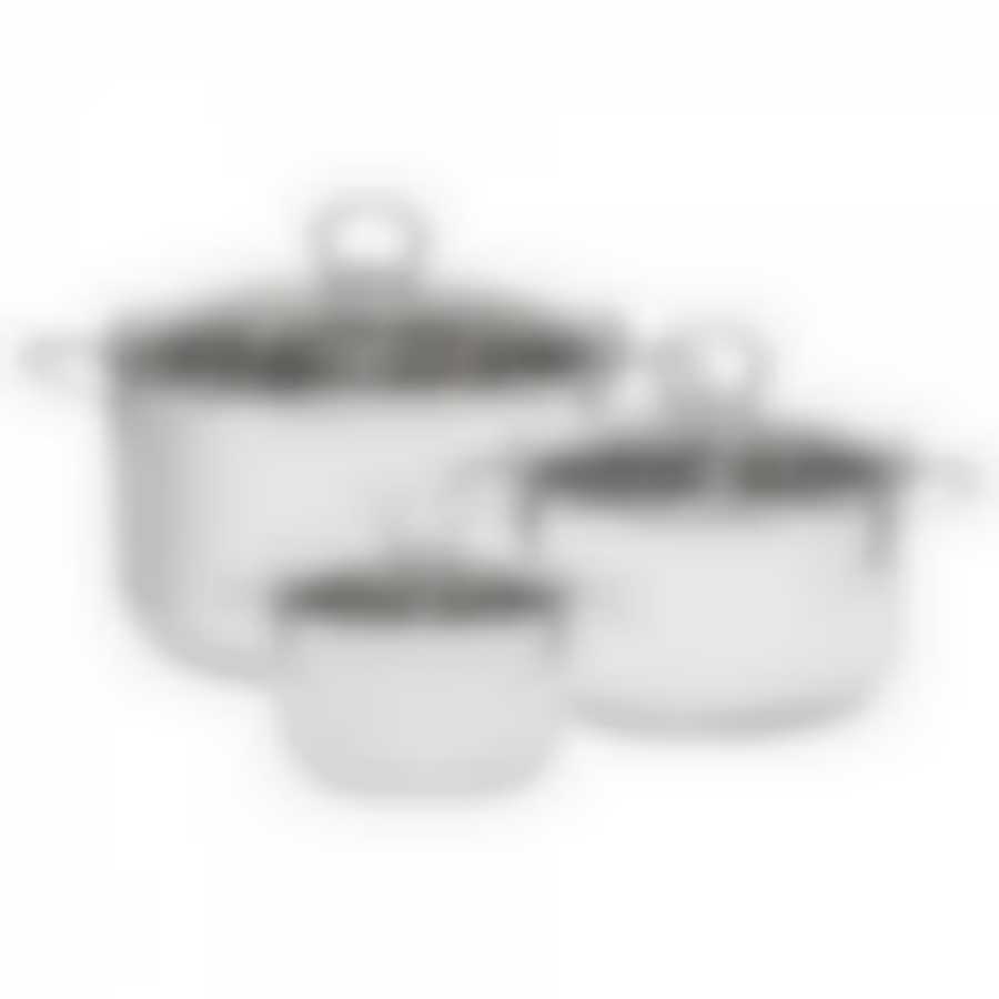 Набор кастрюль Attribute "Augusta" с крышками, 6 предметов