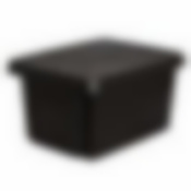 Коробка с крышкой Essentials 16л черная