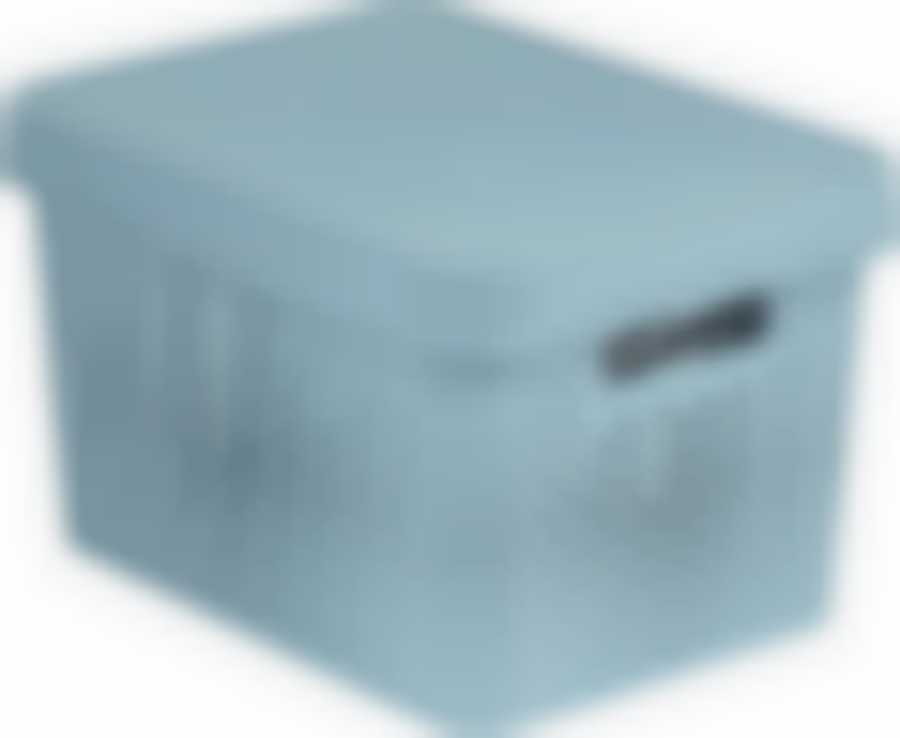 Коробка Curver Infinity перфорированная с крышкой 17л серая