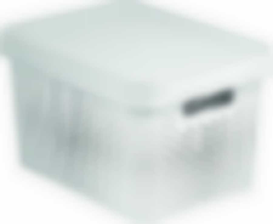 Коробка Curver Infinity перфорированная с крышкой 17л белая