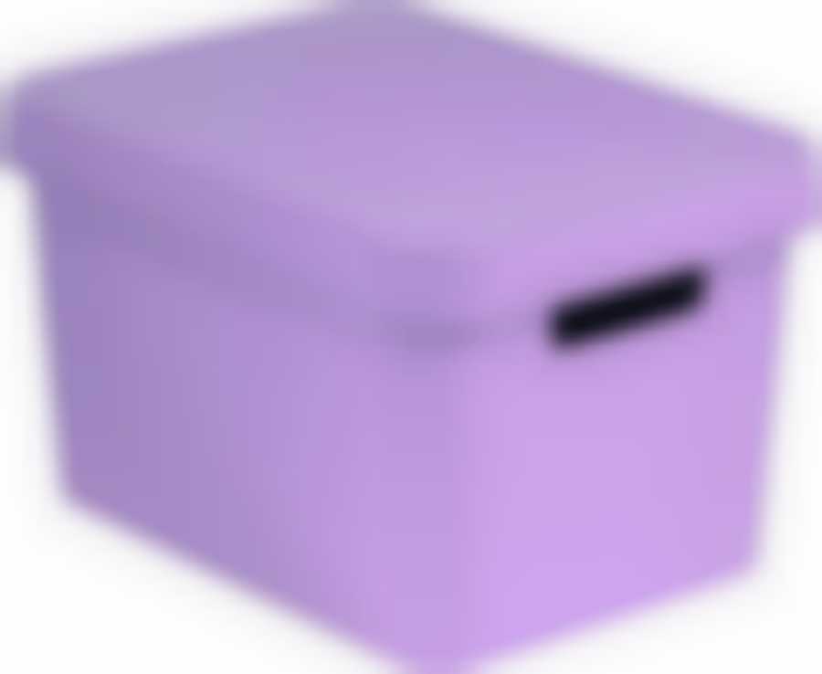 Коробка Curver Infinity с крышкой 17л розовая