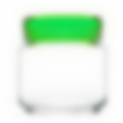 Банка для продуктов колорлишэс с зеленой крышкой 0.5л