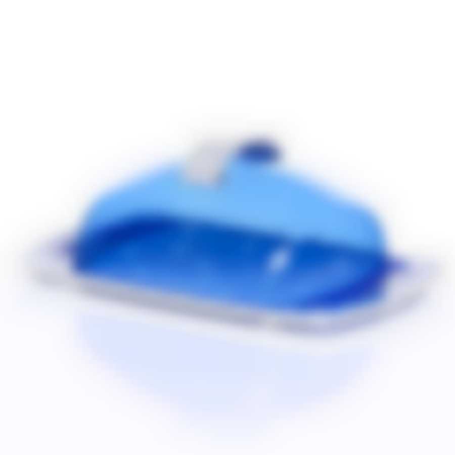 Масленка "Горошек" (бело-син.)