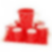 Набор питьевой №3 Горошек на подносе, 8 предметов