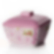 Салатник "Дольче Вита" 0,5л с крыш. (роз-бел)