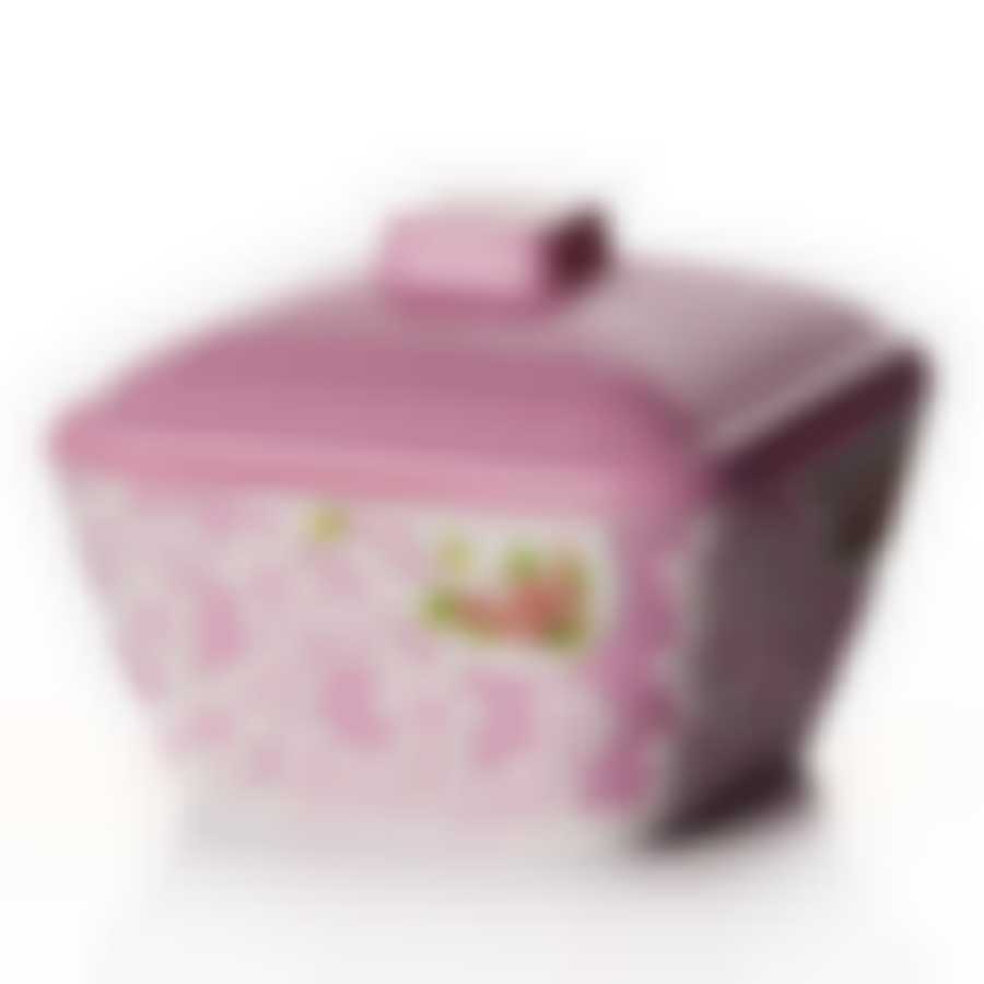 Салатник "Дольче Вита" 0,5л с крыш. (роз-бел)