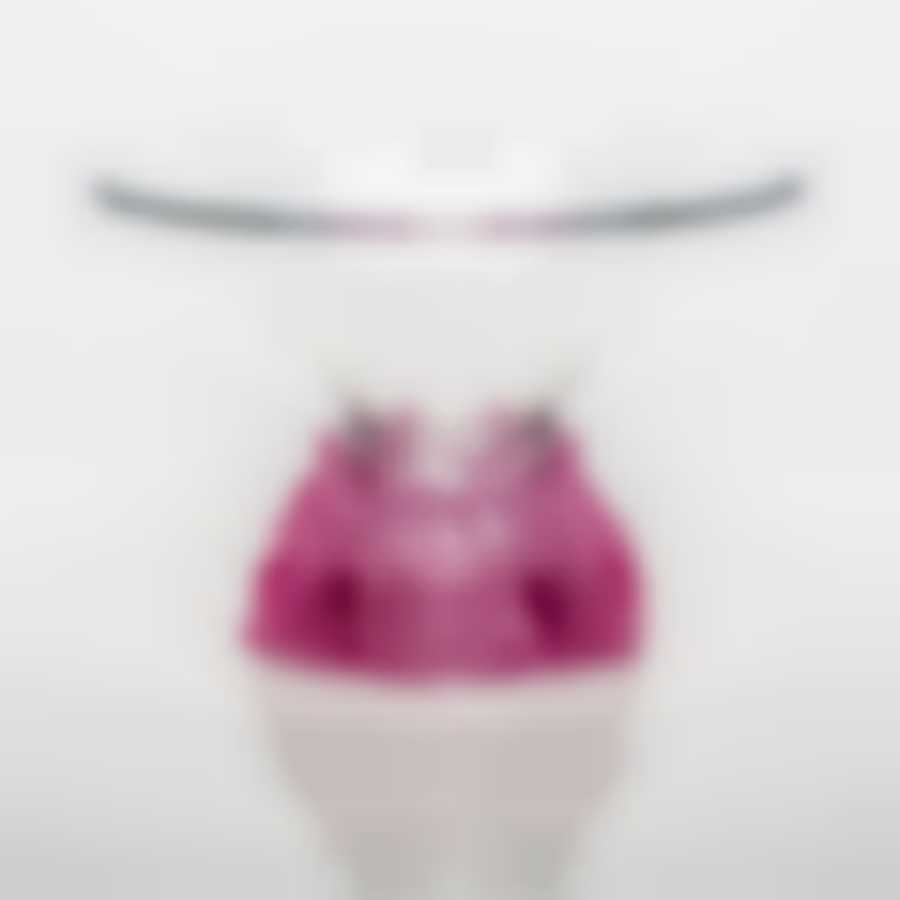 Ваза для фруктов Crystalite Bohemia Rose Frost, H=25,5 см c розовым основанием (72R68)