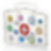 Органайзер с ручкой ДЕКО 230*180*40 мм аптечка (цвет в ассортименте)