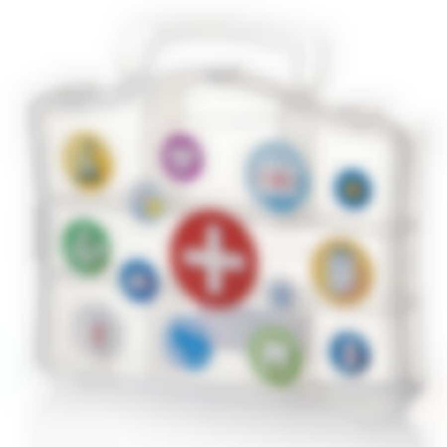 Органайзер с ручкой ДЕКО 230*180*40 мм аптечка (цвет в ассортименте)