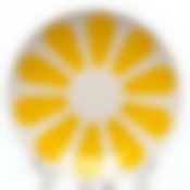 Тарелка столовая мелкая Лимон, D=25,2 см