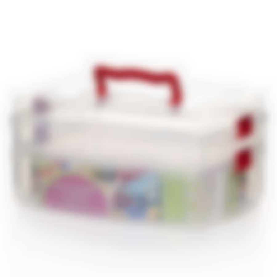 Контейнер универсальный 2-х ярусный, 295х190х140 мм (цвет в ассортименте)