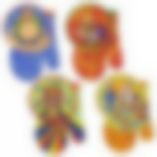 НАБОР прихватка с рукавицей Масленица 4 диз