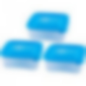 Набор контейнеров для замораживания продуктов 0,7л квадр.3шт. "Морозко" (цвет в ассортименте)