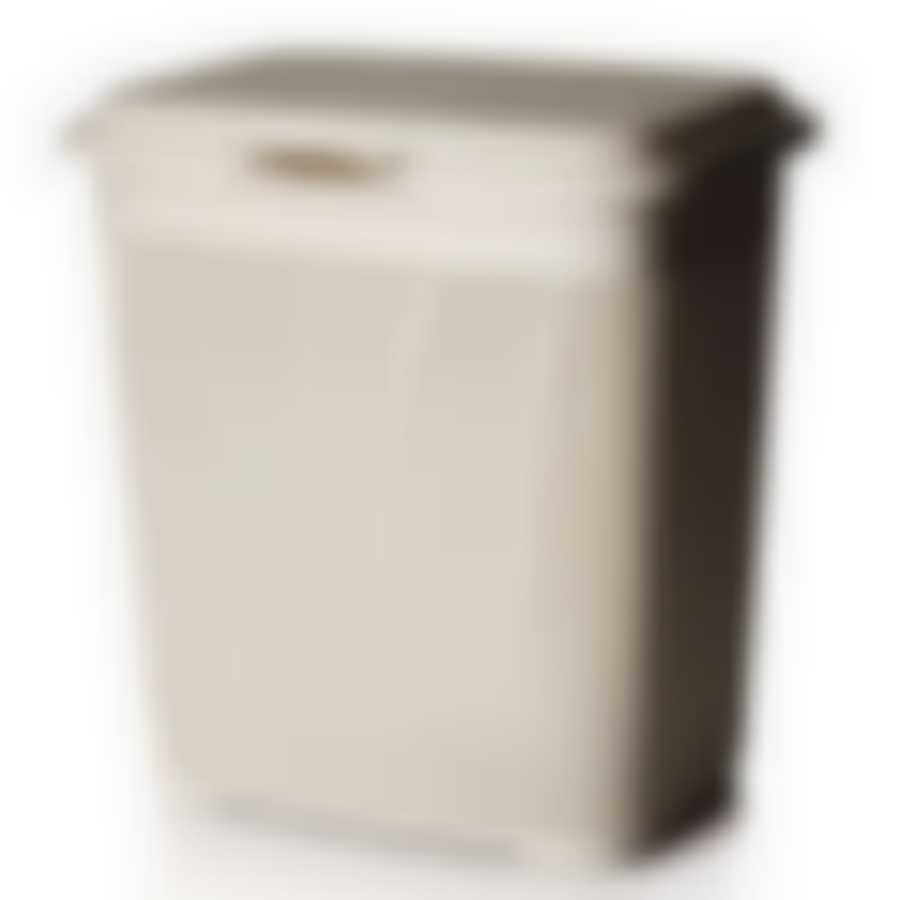 Корзина для белья Idea "Вязание", 40 л (белый ротанг)