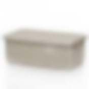 Коробка с крышкой "Вязание" 3л (белый ротанг)