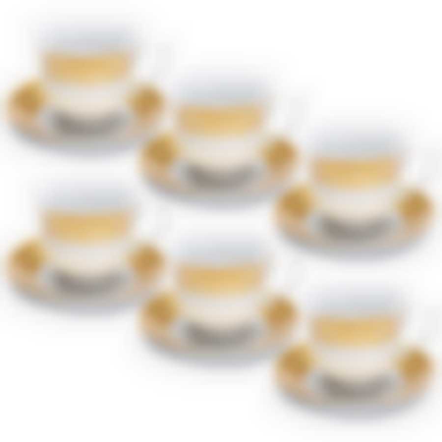 Чайный набор на 6 персон Loraine "Версаче", 220 мл