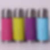 Термос 350мл из нерж. стали с прорезиненным покрытием (1 чашка; розовый, голубой, салат., фиолет.)