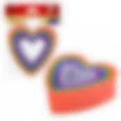 Набор кулинарных форм "Сердце" 5шт. L5~9см 3цв. NEW