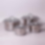 Набор кастрюль 8 предметов (1.8л, 2.3л, 5.8л, 7.8л; 7-слойное дно) из нержавеющей стали