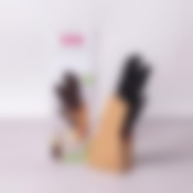 Набор ножей 7 предметов из нержавеющей стали с бакелитовыми ручками и деревянной подставкой