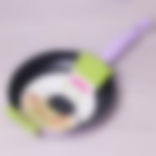 Сковорода Ø24*4см с антипригарным покрытием из алюминия без крышки (голубая, мята, персик, лиловая)