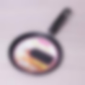 Сковорода блинная D=22 см из алюминия с антипригарным покрытием (черная, красная)