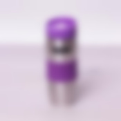 Термокружка 380мл из нержавеющей стали с TPR-вставкой (салатовая, фиолетовая, голубая, красная)