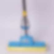 Швабра с телескопической рукояткой 110см, губкой 34см и 2 отжимами