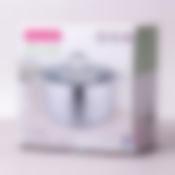 Кастрюля 3.3л из нержавеющей стали с крышкой и 7-слойным дном (Ø20*12.5см)