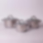 Набор кастрюль 6 предметов (1.8л, 2.5л, 3.8л полые ручки) из нержавеющей стали