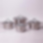 Набор кастрюль 8 предметов (1.8л, 2.3л, 3.3л, 5.8л; 7-слойное дно) из нержавеющей стали