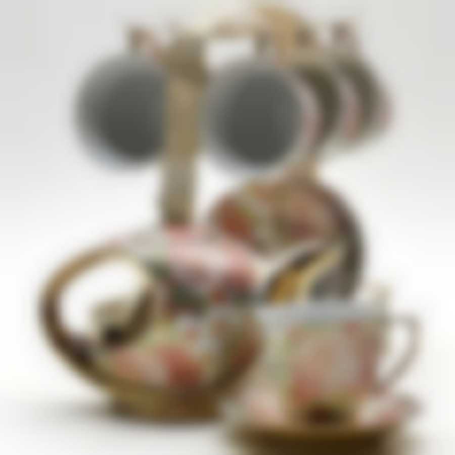 Чайный сервиз на 6 персон Loraine Цветы, 14 предметов