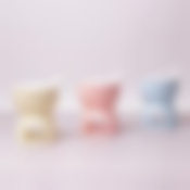 Набор для фондю Ø12*14.5см керамический на 2 персоны (голубой, розовый, желтый)