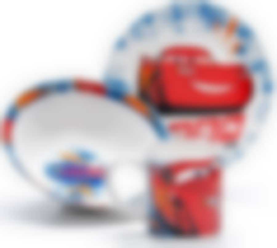 Набор детской посуды Loraine "Тачки" Дисней, 3 предмета