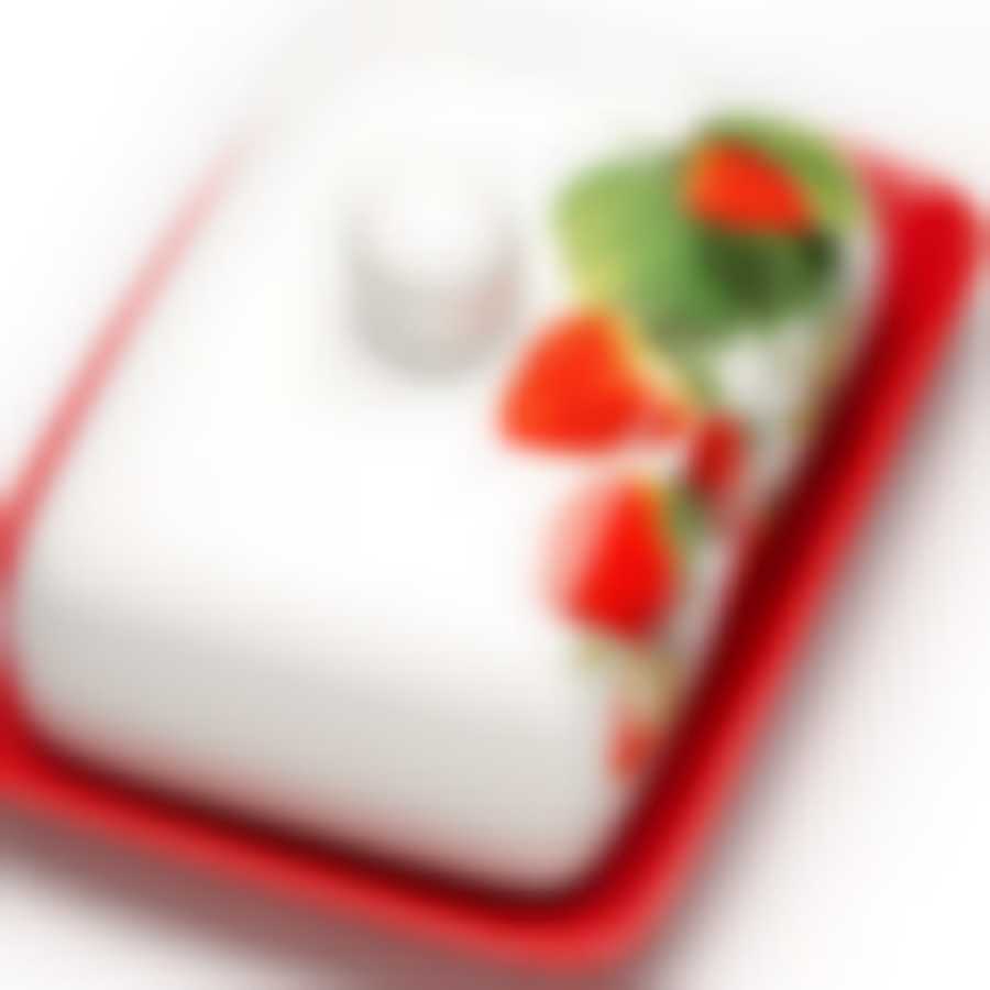 26341 Маслёнка с крышкой Клубника