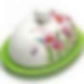 26248 Маслёнка с крышкой "Цветы"