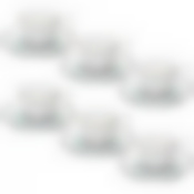 Набор кофейный на 6 персон Loraine "Ромашка мятная", 110 мл