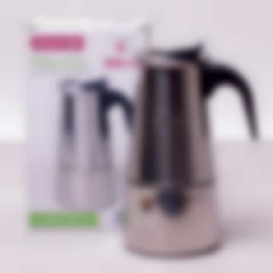 Кофеварка гейзерная 300мл (6 порций) из нержавеющей стали