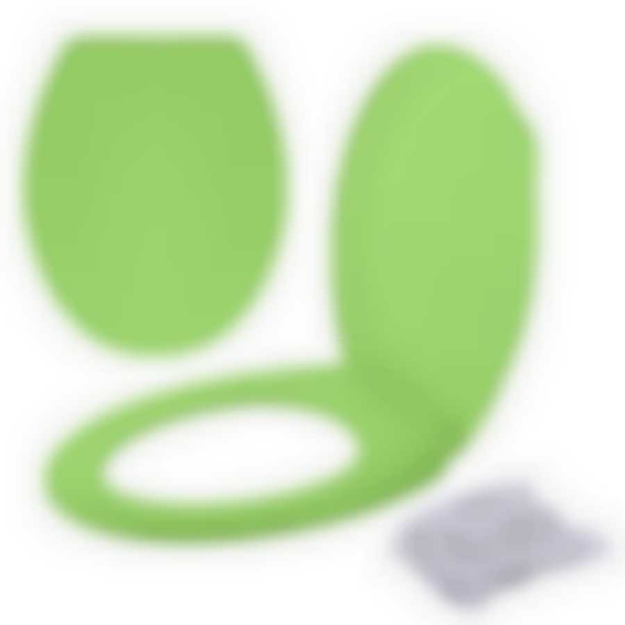 Сиденье для унитаза с крышкой (зеленый цв.)