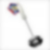 Половник "Порто" хром с белой ручкой