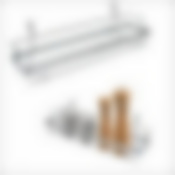 Полка д/специй навесная на рейлинг 38*9*14 см