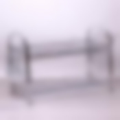 Сушилка для посуды двухъярусная 64(54)*25*38см из хромированной стали с поддоном