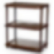 Полка в прихожую "ДЕКО", 3 секции,305*480*623 мм ("коричневый ротанг")