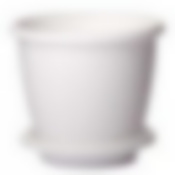 Горшок цветочный Афина 3 л с поддоном (белый)