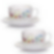 Чайный набор на 2 персоны Luminarc Roze Pompon, 220 мл