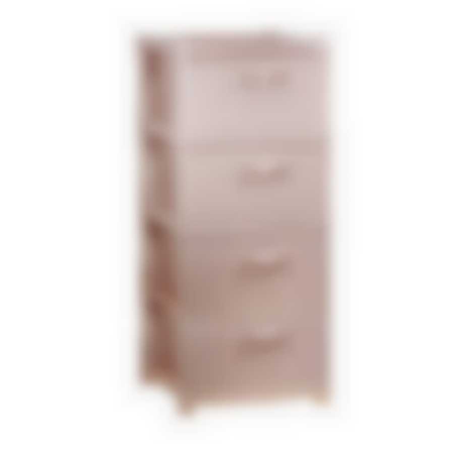 Комод Вязание 4 секции (чайная роза)