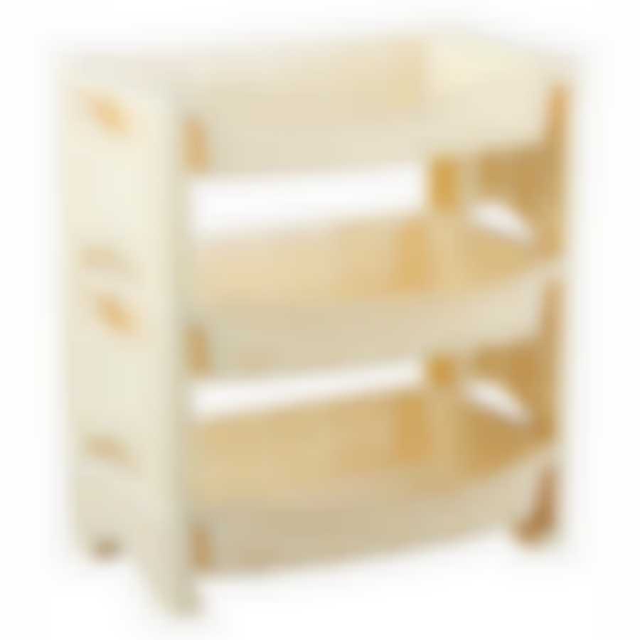 Этажерка 3-х секционная Кружево (бежевая)