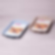 Форма для запекания 46*30*4.5см из углеродистой стали (голубой и бежевый мрамор)