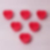 Набор силиконовых формочек 6шт Kamille Ø6.5*3см "сердечки"