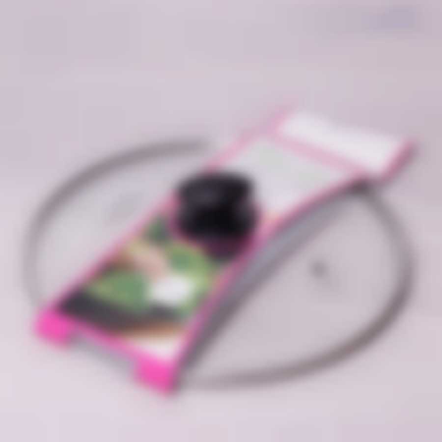 Крышка стеклянная Ø28см с металлическим ободком Kamille (универсальная)